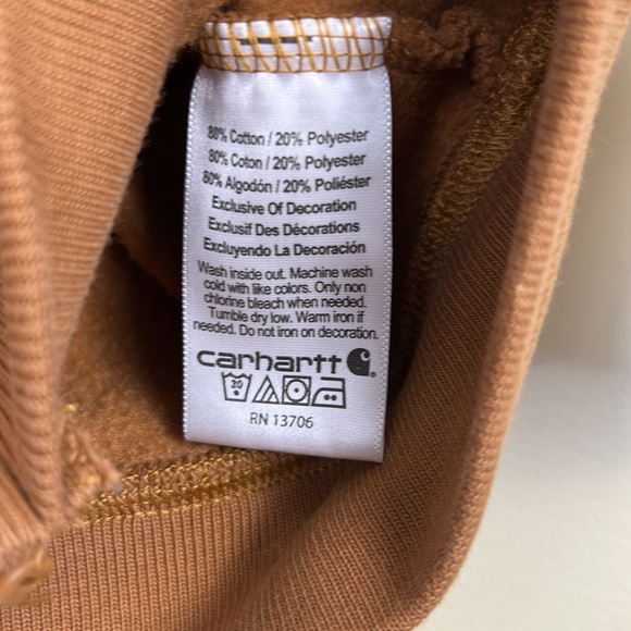 Carhartt kids zippered hoodie size 6 - Picture 5 of 11